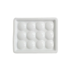 Renesans porcelain palette closed with 12 cavities