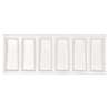 Paletka porcelanowa prostokątna 200x80x20mm 6 podłużnych wgłębień - sk