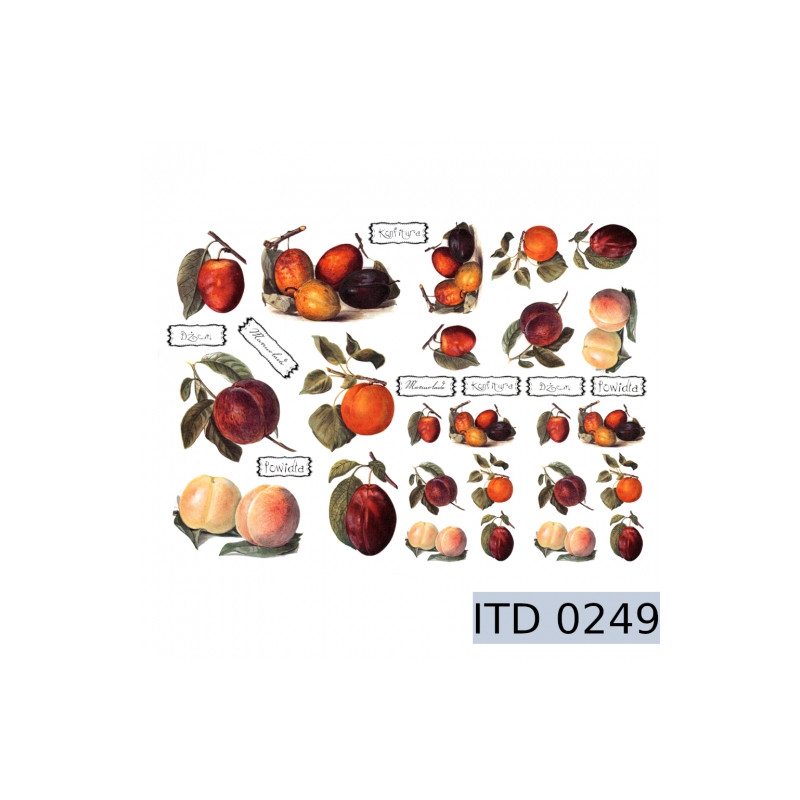 Fruit decoupage paper A3