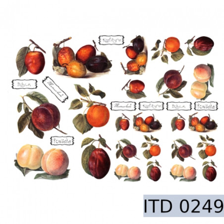 Fruit decoupage paper A3