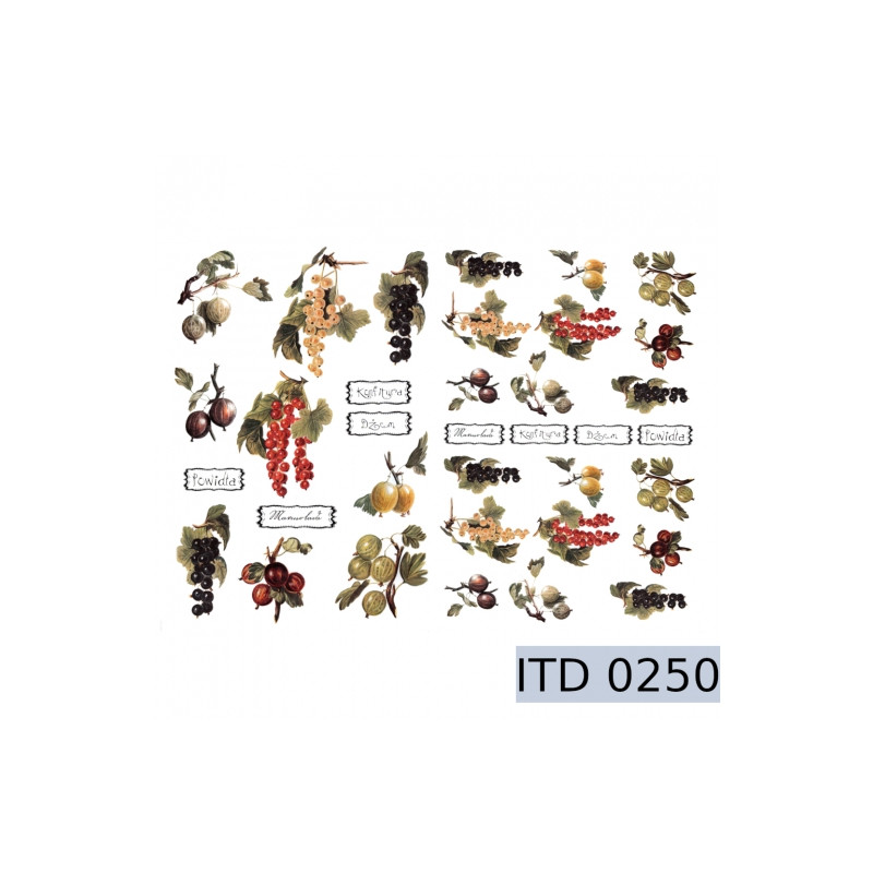 Papier do decoupage owoce 996-0250/A3 - sklep plastyczny - szał dla pl