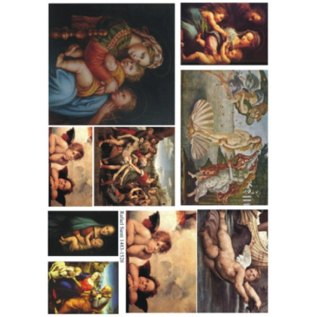 Rafael Santi decoupage paper