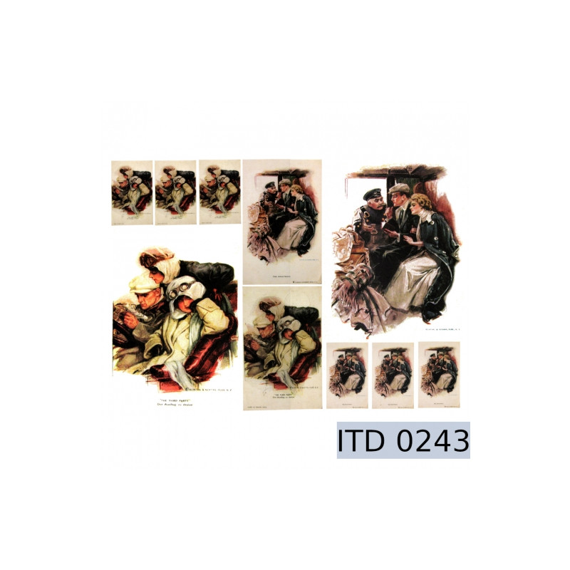 Papier do decoupage A3 retro - sklep plastyczny - szał dla plastyków