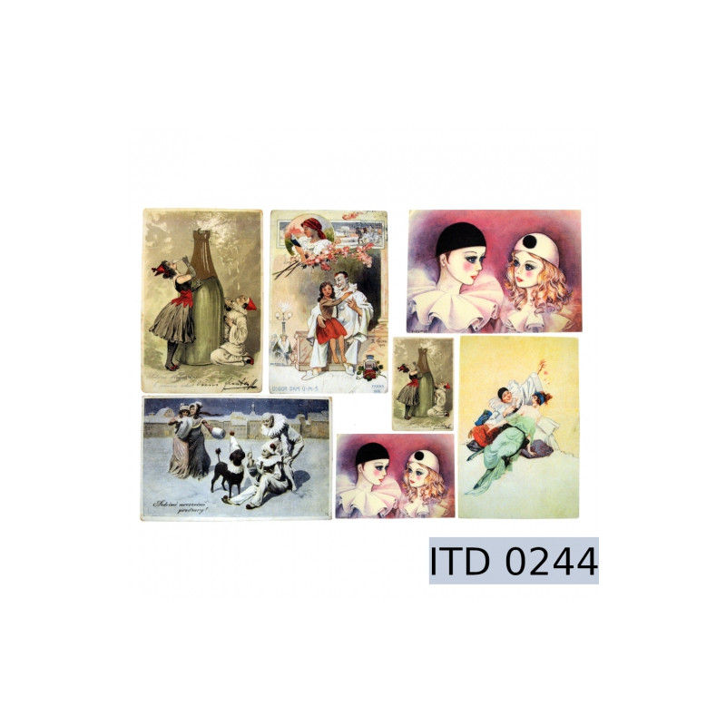 Papier do decoupage A3 retro mim - sklep plastyczny - szał dla plastyk