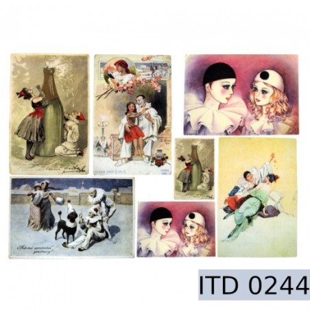 Papier do decoupage A3 retro mim - sklep plastyczny - szał dla plastyk