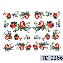 Decoupage paper roses 996-0266 / A3