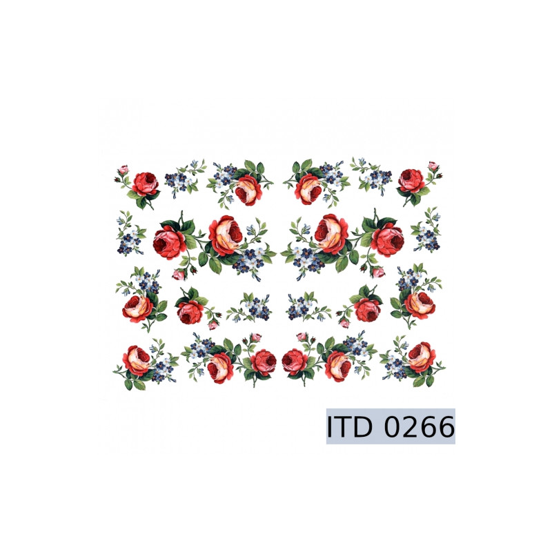 Decoupage paper roses 996-0266 / A3