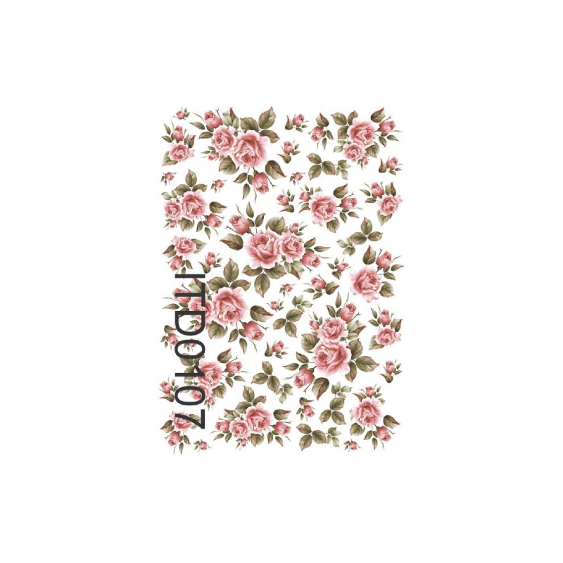 Decoupage paper pink roses 996-0107 / A3