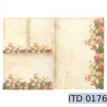 Decoupage paper old paper roses 996-0176 / A3