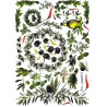 Plum decoupage paper olives 996-0115 / A3