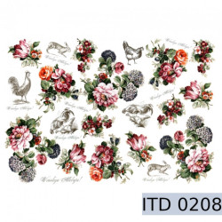 Papier do decoupage A3 wesołego alleluja - sklep plastyczny - szał dla