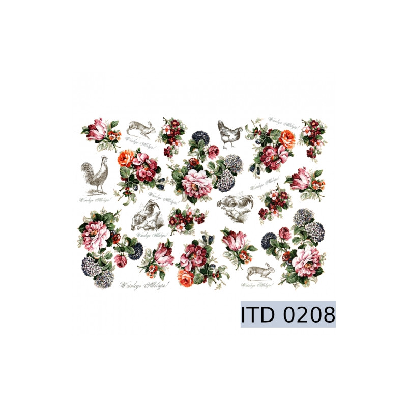 Happy Hallelujah decoupage paper A3