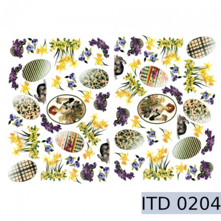 Easter decoupage paper 996-0204 / A3