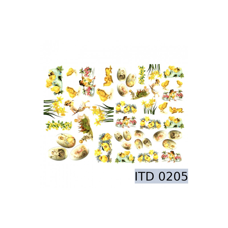 Easter decoupage paper 996-0205 / A3