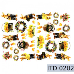 Papier do decoupage wielkanoc zające i kurczaki 996-0202/A3 - sklep pl