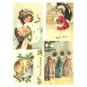 Rice decoupage paper christmas kidsA4 ITD R770