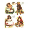 Papier ryżowy do decoupage boże narodzenie dzieci A4 ITD R774 - sklep