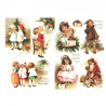 Rice decoupage paper christmas kids A4 ITD R775