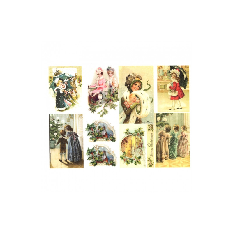 Rice decoupage paper christmas themes A4 ITD R772