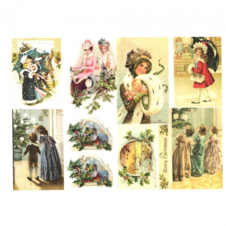 Rice decoupage paper christmas themes A4 ITD R772