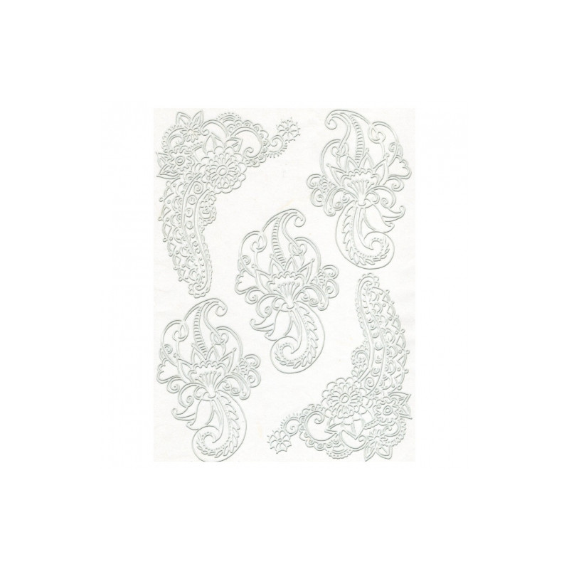 Papier ryżowy do decoupage koronka A4 ITD R553- sklep plastyczny szał