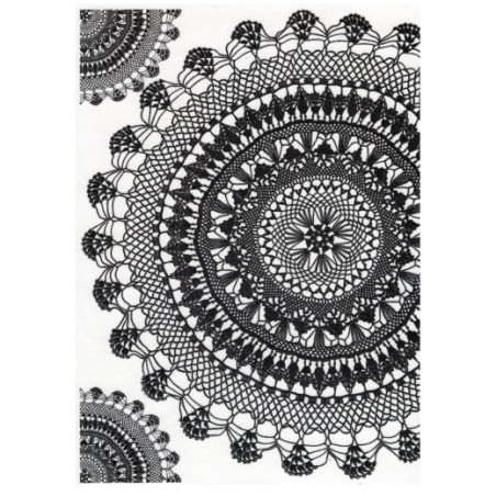 Rice decoupage paper lace A4 ITD R556
