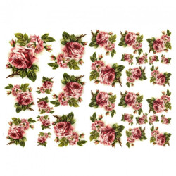 Decoupage paper A3 ITD 0333 flowers roses