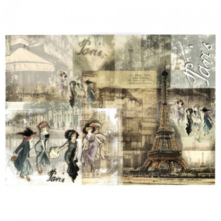 Decoupage paper A3 ITD 0340 retro paris