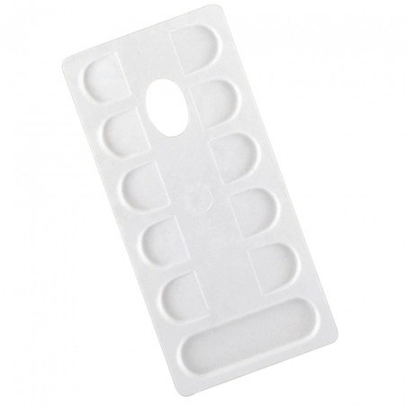 Lefranc&Bourgeois paletka plastikowa prostokątna z dziurką 11x24 cm -