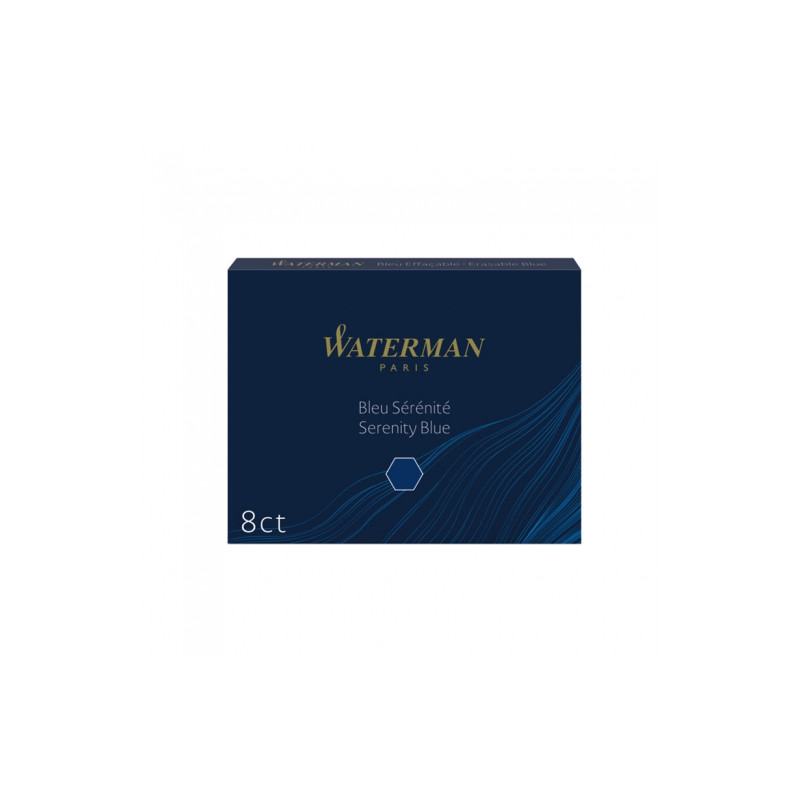 Waterman ink cartridges serenity blue