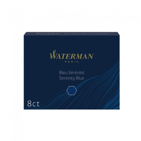 Waterman naboje do piór wiecznych serenity blue 8 sztuk - sklep plasty