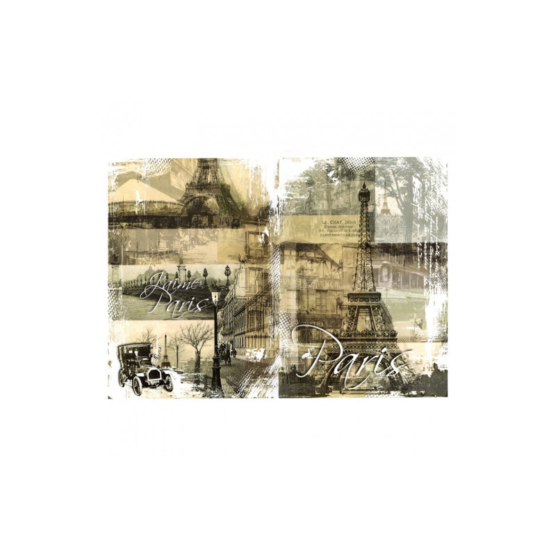 Papier do decoupage A3 ITD 0341 paryż retro - sklep plastyczny - szał