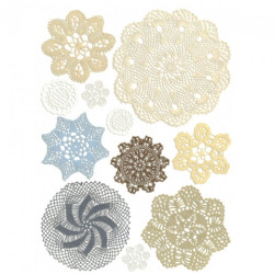 Rice decoupage paper lace A4 ITD R548