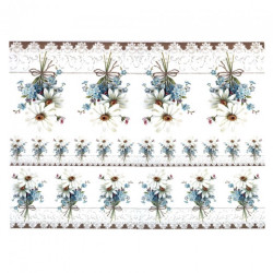 Papier do decoupage A3 ITD 0350 nagietki niezapominajki - sklep plasty