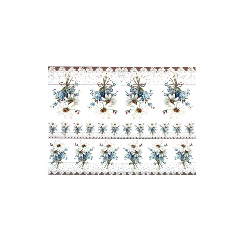 Decoupage paper A3 ITD 0350 forget-me-not marigolds