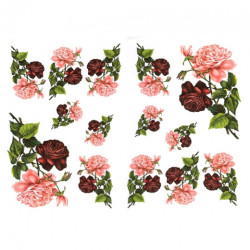 Decoupage paper A3 ITD 0352 rose