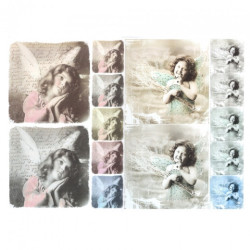 Decoupage paper A3 ITD 0359 vintage angel
