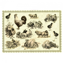 Papier do decoupage A3 ITD 0361 wielkanoc - sklep plastyczny - szał dl