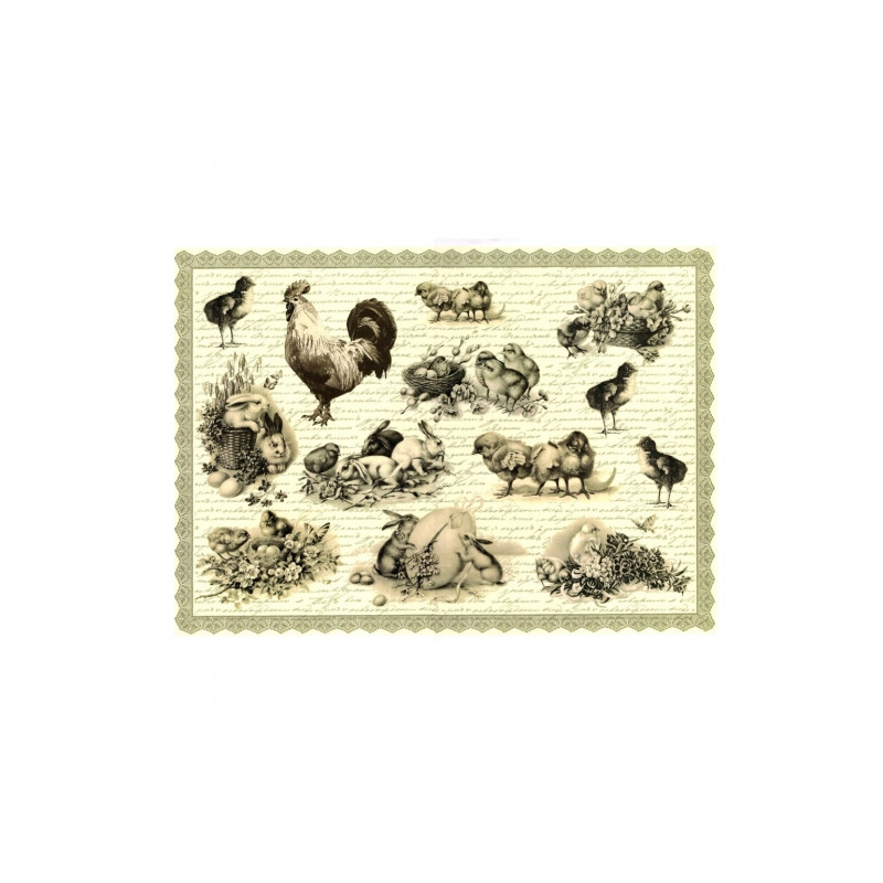 Papier do decoupage A3 ITD 0361 wielkanoc - sklep plastyczny - szał dl