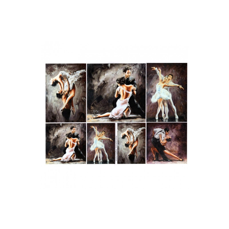 Decoupage paper A3 ITD 0366 dance