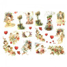 Decoupage paper A3 ITD 0380 heart cupids