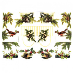 Decoupage paper A3 ITD 0458 christmas wreaths