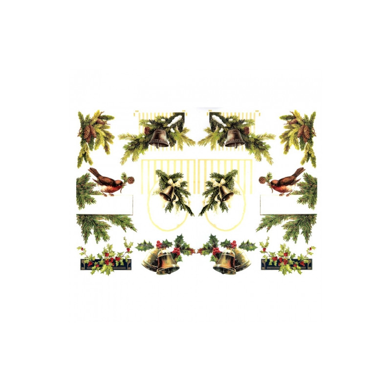 Papier do decoupage A3 ITD 0458 stroiki bożonarodzeniowe - sklep plast