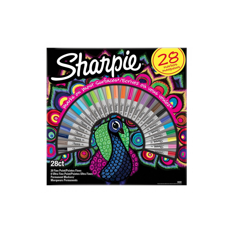 Sharpie zestaw permanentnych markerów 28 sztuk - sklep plastyczny - sz