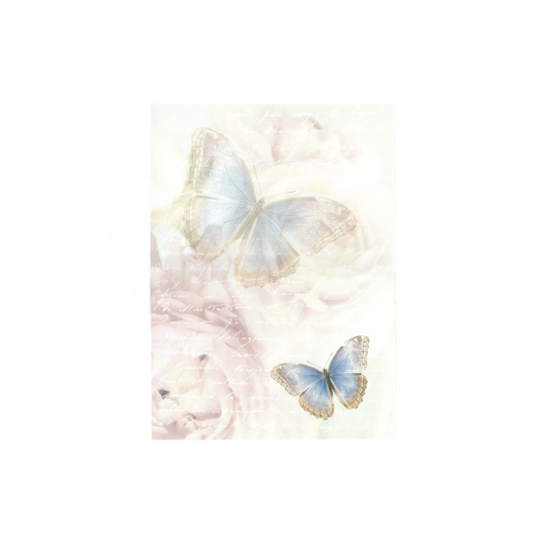 Papier do decoupage A3 ITD 0484 motyl - sklep plastyczny - szał dla pl