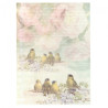 Papier do decoupage A3 ITD 0485 ptaki kwiaty - sklep plastyczny - szał