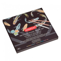 Derwent metallic mixed media set