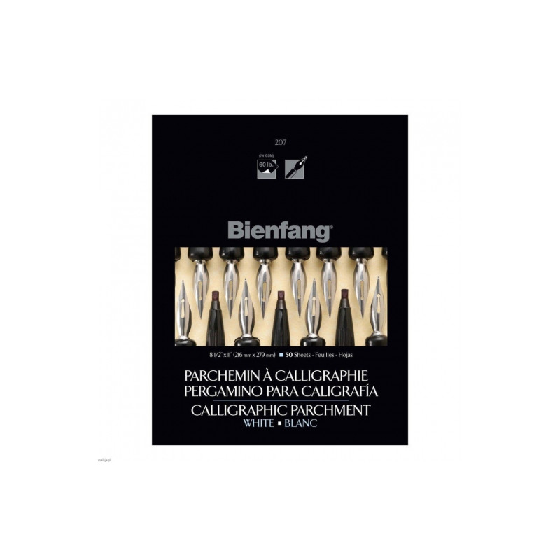 Speedball Bienfang pergamin do kaligrafii 216mm x 279mm 50 kartek- skl