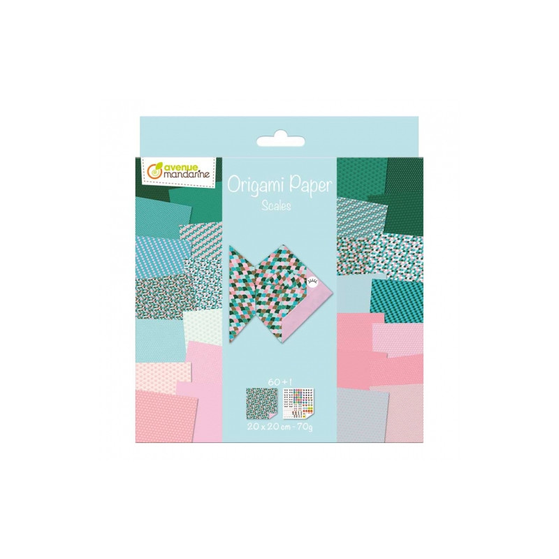 Avenue mandarine scales papier do origami 20x20 60k 70g - sklep plasty