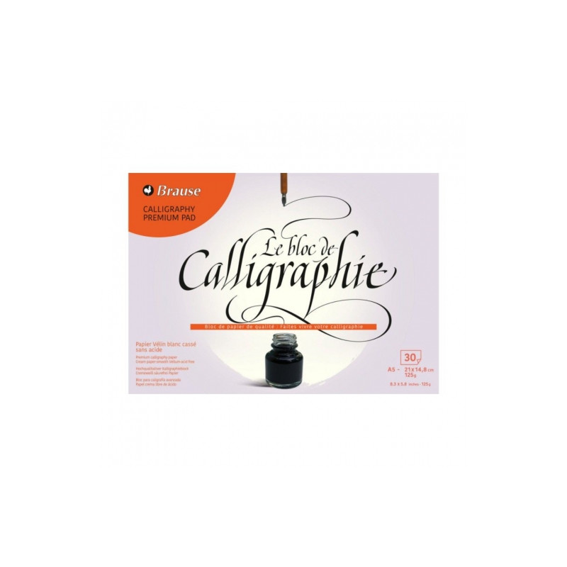 Blok Brause kaligraficzny premium pad A5 125g 30ark - sklep plastyczny